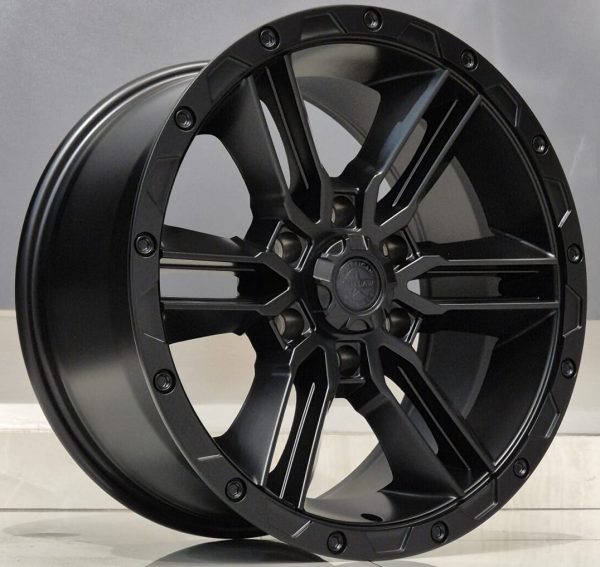 17" 6/139 RAILCAR 8.5J ET0 SATIN BLK
